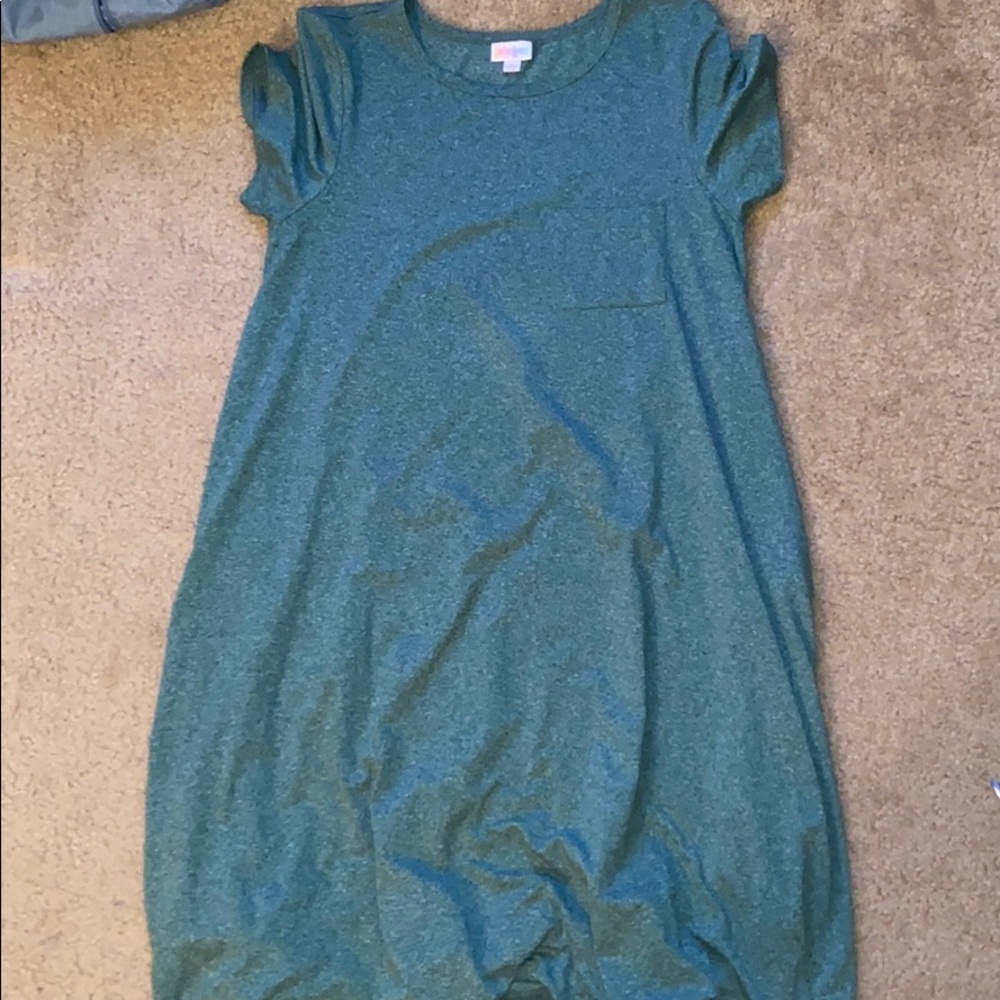 Green LulaRoe Dress with pocket